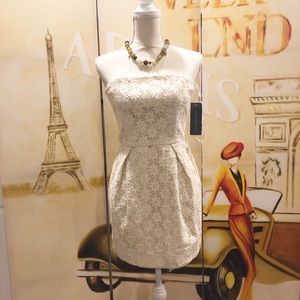 Strapless mini skirt dress